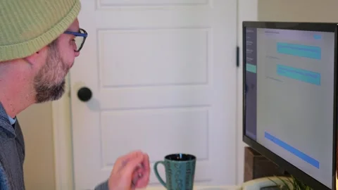 Man Uses Social Engineering to Scam Victim Concept Stock Footage 327159358