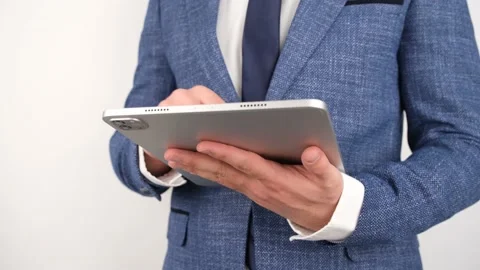 Man using app Video stock 236195464