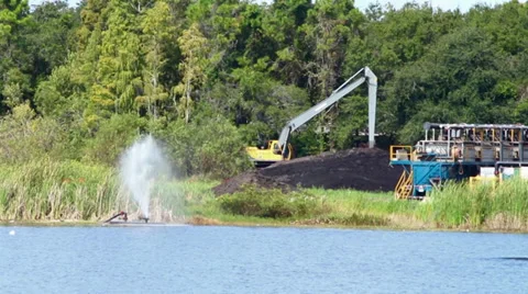 Man using a backhoe construction vehicle Stock-Footage 32498205