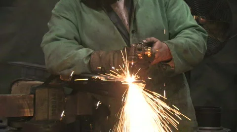 Man Using Blowtorch 1 Stock Footage