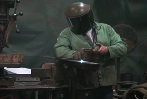 Man Using Blowtorch 2 Stock Footage 284999