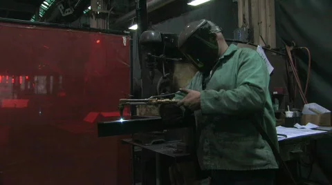 Man Using Blowtorch 3 Stock Footage