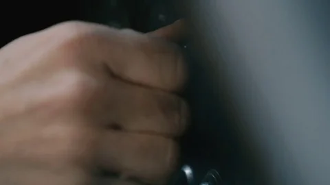 Man Using Car Switch Panel. Car Ready to Restore Video stock 72826439