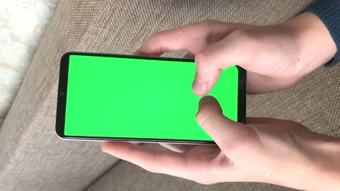 Man using cell phone mock up Stock Footage 164583813