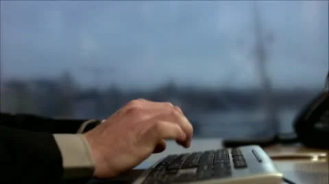 A man using a  computer Stock Footage 11298182