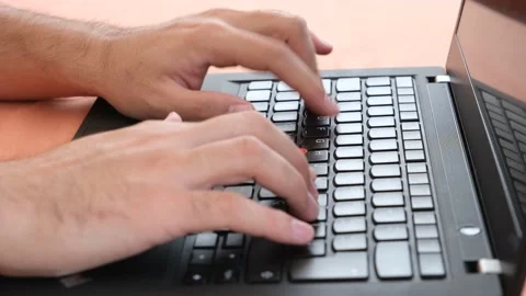 Man using computer Video stock 228215379