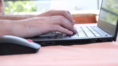 Man using computer Video stock 228215444