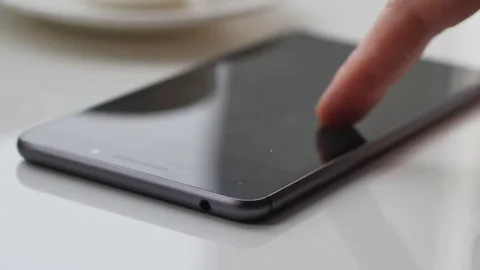 Man using digital tablet Stock Footage 75024590