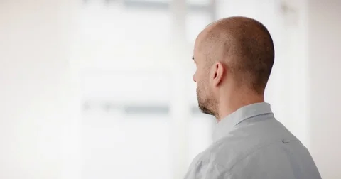 Man using Face Unlock Stock Footage 85323326