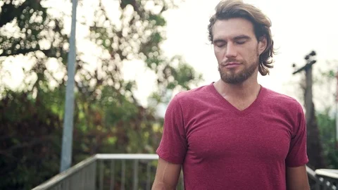 Man using finger to press button. Stock Footage 92343209