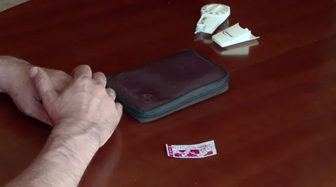 Man using glucometer Stock Footage 40740580