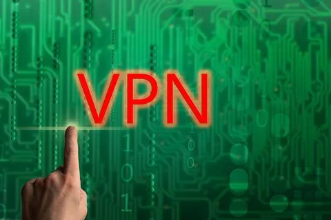 Man using hacking vpn. Data thief, internet fraud, dark web and cyber securit Stock Photos