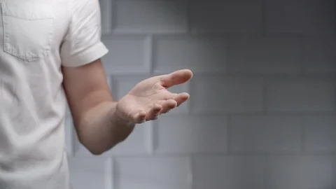 Man using hand sanitizer alcohol spray Stock Footage 126302132