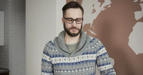 Man using his smart watch app. Stock Footage 86940494