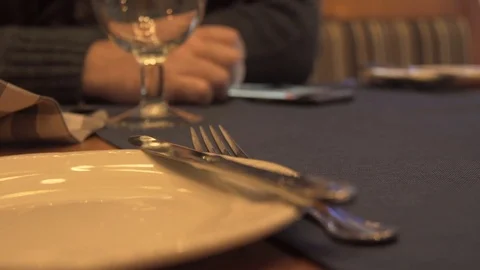 Man using his smartphone in restaurant Stock Footage 76716711