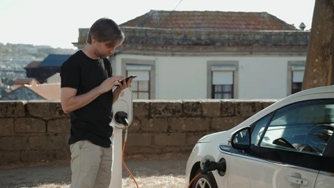 Man Using Internet Voice Search Technology On Mobile Phone recognition speech ai Stock Footage 97854659