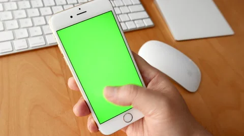 Man using iphone with various hand gestures Video stock 65468609