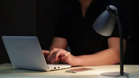 Man Using Laptop 스톡 동영상 70507966