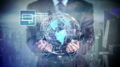 A man using latest AI technology Video stock 231360053