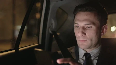 Man Using a Mobile and Looking Through the Window Stock Footage 116616853