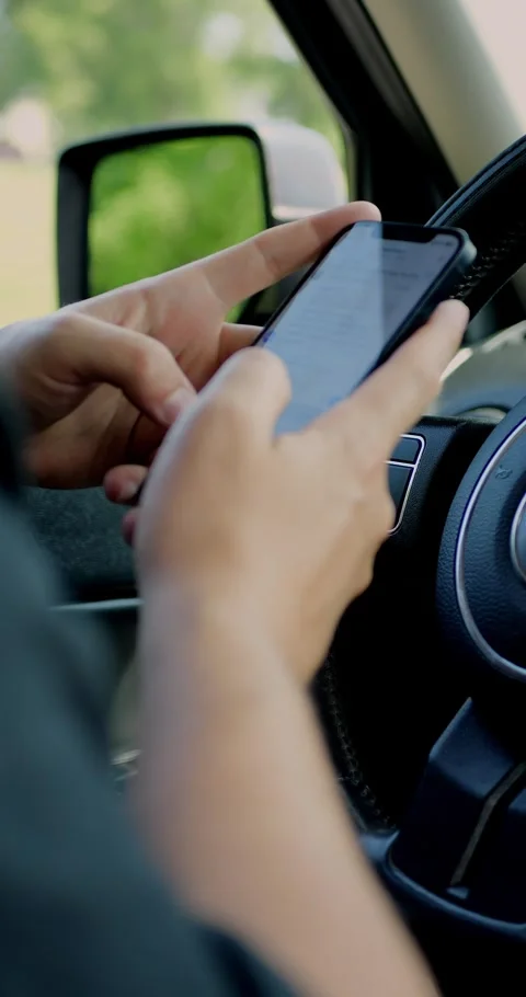 Man using a mobile phone to check email for work or text SMS. Stock Footage 313951122