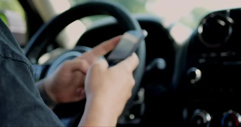 Man using a mobile phone to check email for work or text SMS. Stock Footage 313951269