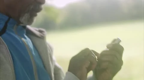 A man using a mobile phone Stock Footage 11288543