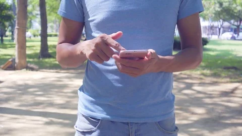 Man using at mobile phone Stock-Footage 81898352