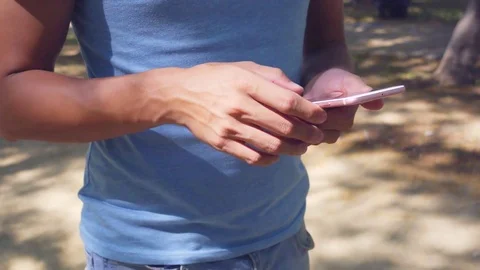 Man using at mobile phone Stock-Footage 81898488