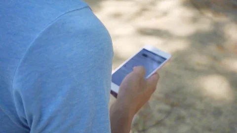 Man using at mobile phone Stock-Footage 81900677