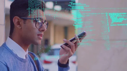 Man using a mobile phone Stock Footage 107680496