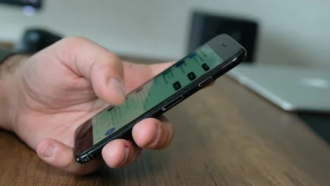 Man using mobile phone 動画素材 186018443