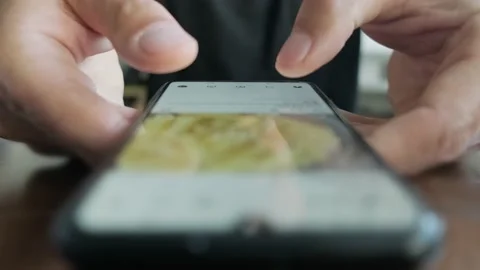 Man using mobile phone Stock Footage 202170416