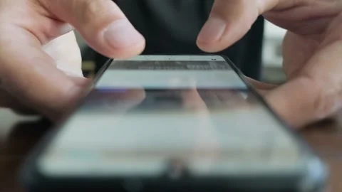 Man using mobile phone Stock Footage 202170435