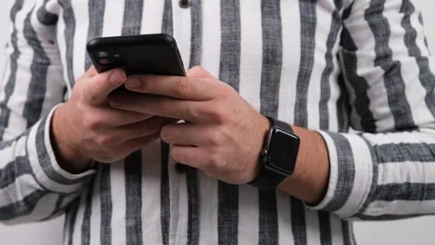 Man using mobile phone Stock Footage 260162256