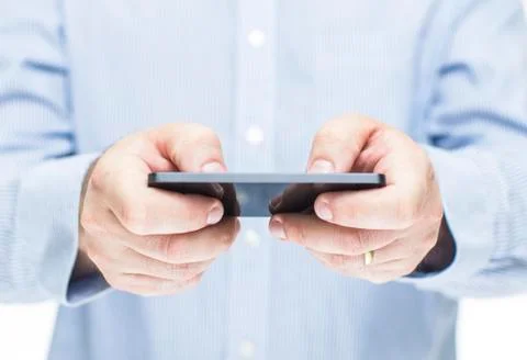 Man using mobile phone Stock Photos
