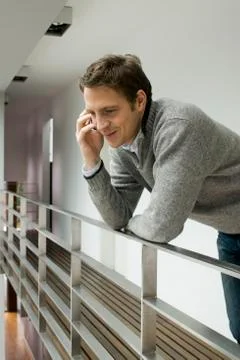 Man using a mobile phone Stock Photos