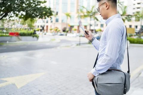 Man using a mobile phone Stock Photos
