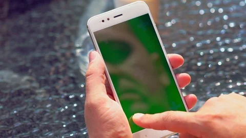 Man using a mobile phone reflected in the screen Stock-Footage 112154931