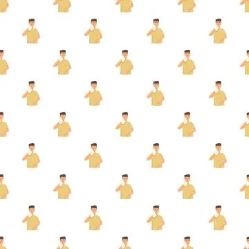 Man using nose inhaler for respiratory relief pattern Illustrazione stock