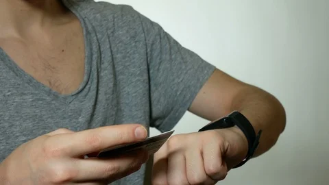 Man using online banking Stock Footage 86564757