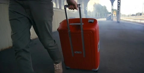 Man Using Phone On Platform Video stock 78772145