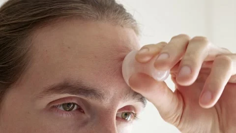 Man using quartz stone Stock Footage 222793998