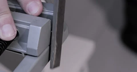 A man using a rasp Stock Footage 129967442