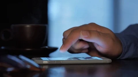 Man using smart phone. Stock Footage 82292704