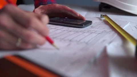 Man using smart phone at office Stock Footage 70894964