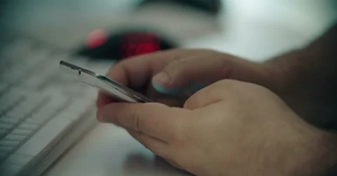 Man Using Smartphone Stock Footage 51340004