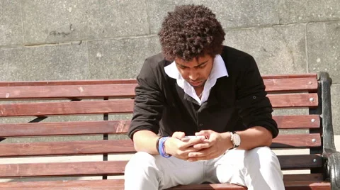 Man using smartphone. Stock Footage 54176421