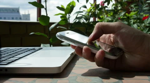 Man Using Smartphone Stock Footage 55316712