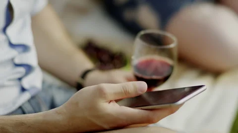 Man using smartphone Stock Footage 66526164